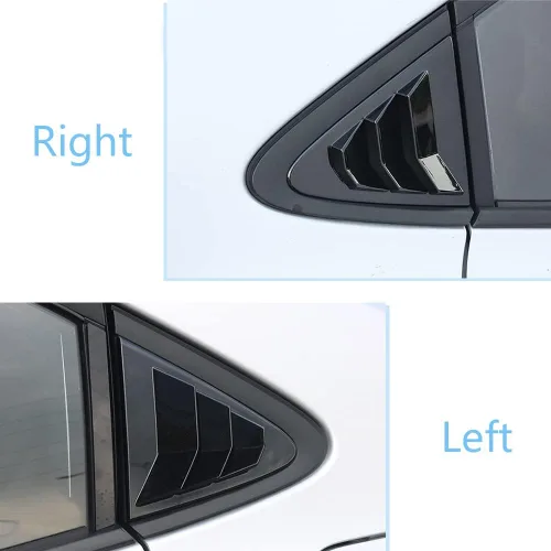 Miniatura 5 de Para Toyota Corolla 2020 2021 2022 2023 2024 2025 Rejilla de ventilación para ventana lateral trasera, cubre rejilla decorativa, persianas
