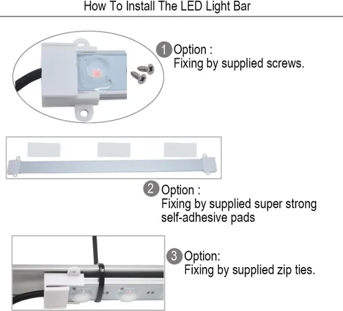 Miniatura 7 de Litever Kit de tira de luz de cultivo de 36 W con temporizador, 4 tiras de luz LED de 16 pulgadas con cables de extensión, accesorios de montaje