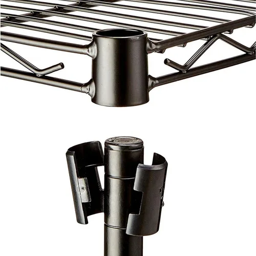 Miniatura 5 de Estantería de pie, 36 pulgadas de ancho x 14 pulgadas de profundidad x 32 pulgadas de alto, estantes de almacenamiento de metal ajustables