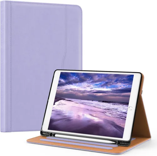 Miniatura 17 de OKP Funda para iPad de 9ª generación 2021/8ª generación 2020/7ª generación 2019 de 10.2 pulgadas, funda con visión multiángulo, cuero PU con soporte