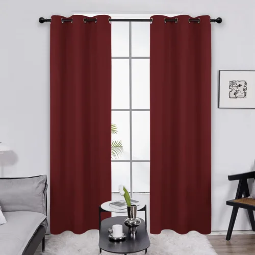 Miniatura 108 de Deconovo Cortina opaca, para oscurecer la habitación Gris claro