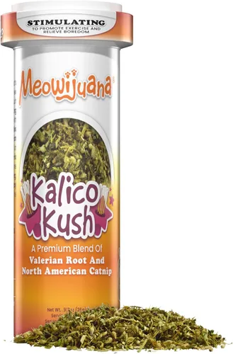 Miniatura 13 de Meowijuana Paquete de hierba gatera seca triturada prémium Purple Passion, Whisker Ticker, y Paw Natural Orgánica Alta potencia Juguetes