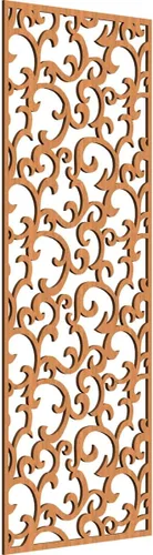 Miniatura 114 de Wheatland Paneles de pared decorativos de madera con calado, 9 3/8 pulgadas de ancho x 24 3/8 pulgadas de alto x 1/4 de alto, nogal