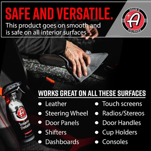 Miniatura 3 de Adam's Polishes Interior Detailer 16 onzas líquidas (pepino aloe) – Limpiador total del interior del automóvil, protector y aderezo Limpiador