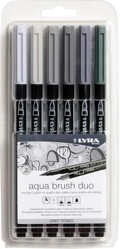 Miniatura 3 de Lyra Aqua Brush Duo Set, colores primarios, 6 piezas Tono primario