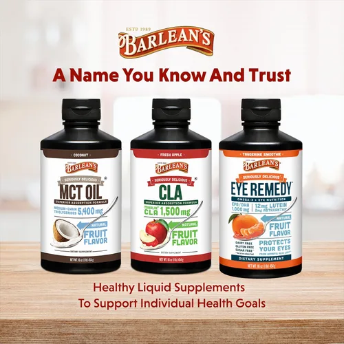 Miniatura 7 de Barlean's Omega 3 Eye Remedy Suplemento líquido de aceite de pescado con luteína, astaxantina y zeaxantina, 1000 mg de ácidos grasos EPA y DHA