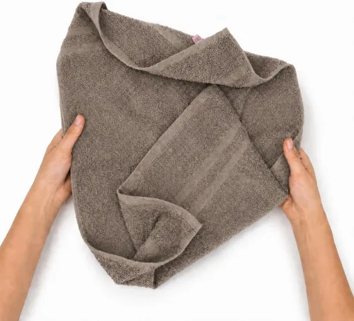 Miniatura 6 de Juego de 12 toallas de baño 100% algodón, 500 GSM, toalla de baño grande suave, superabsorbente, secado rápido, ideal para piscina, hogar, gimnasio