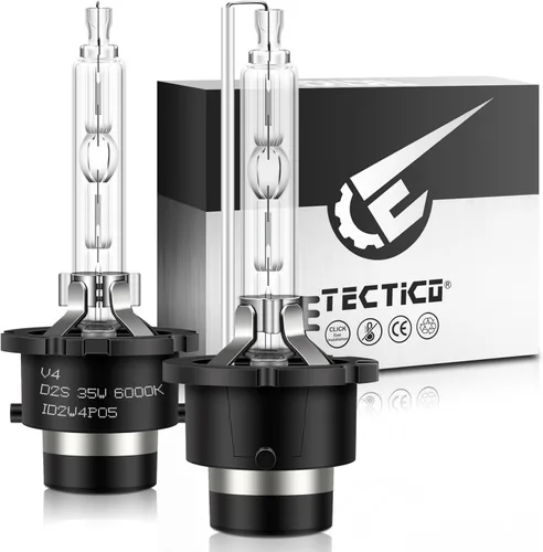 Miniatura 11 de TECTICO D1S - Bombillas de faro delantero de xenón HID, 6000K 35W color Blanco Frío, haz alto y bajo, 300% de brillo mejorado, base de soporte