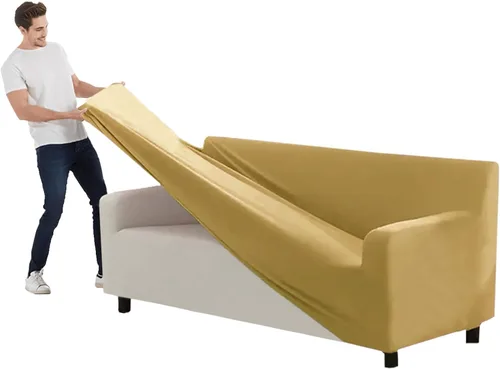 Miniatura 21 de Funda para Sofá de Terciopelo, Fundas Elásticas para Sofá para Funda Principal Separada/Respaldos y Cojines de Asiento, Funda para Sofá, para Fundas