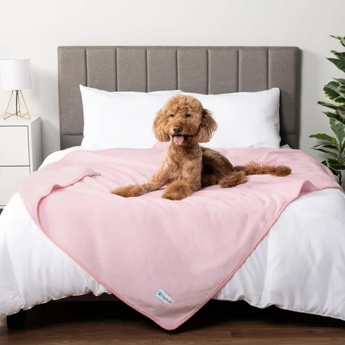 Miniatura 36 de PETAMI Manta impermeable de forro polar Sherpa para gatos y perros, color beige, talla S