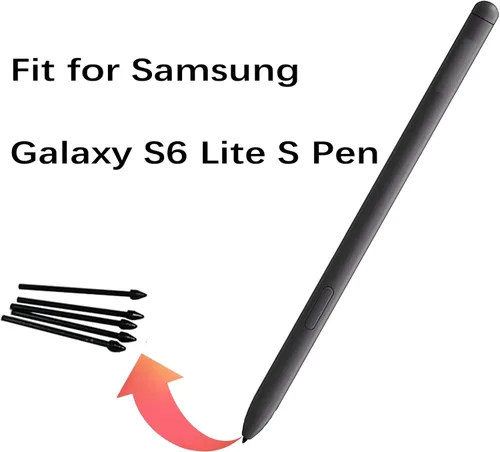 Miniatura 2 de Paquete de 5 puntas de repuesto negras Tab S6 Lite para bolígrafo compatibles con Samsung Galaxy Tab S6 Lite, puntas de repuesto + 1 pinza Puntas