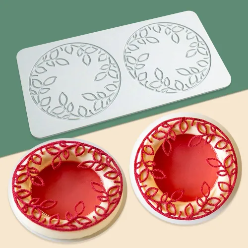 Miniatura 6 de Molde de silicona de hojas huecas para caramelo de chocolate 3D, molde de caramelo de hoja hueca para alimentos, decoración de comidas, molde
