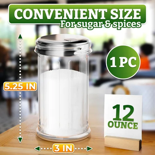 Miniatura 2 de Recipiente dispensador de azúcar de vidrio con tapa, recipientes de azúcar para encimera, juego de cocina, contenedor de café y azúcar