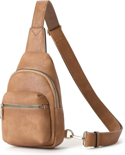 Miniatura 9 de CLUCI Small Sling Bag for Women, Leather Crossbody Fanny Packs Trendy, Women's Chest Bag