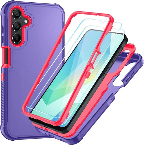 Miniatura 14 de Funda para Samsung Galaxy A16 5G: Cubierta de Teléfono a Prueba de Golpes de 3 Capas con Protector de Pantalla HD, Protección Híbrida Protectiva