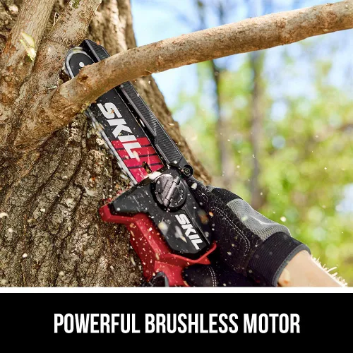 Miniatura 3 de Skil PWR CORE 20 - Motosierra mini sin escobillas de 20 V, de 6 pulgadas, kit que incluye batería de litio de 2.0 Ah y cargador - PR0600B-11