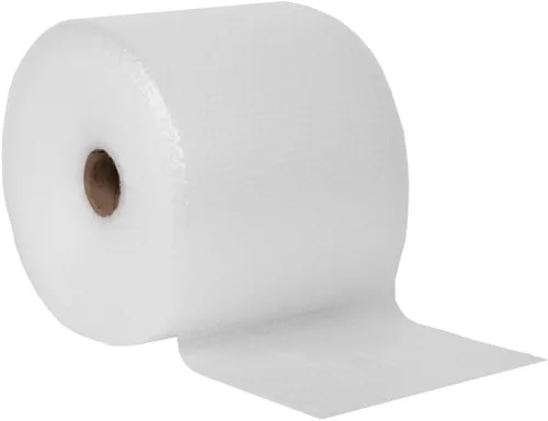 Rollo de envoltura de cojín de burbujas de 12 pulgadas x 175 pies en total 3/16 burbujas pequeñas perforadas cada 12 pulgadas para embalaje,