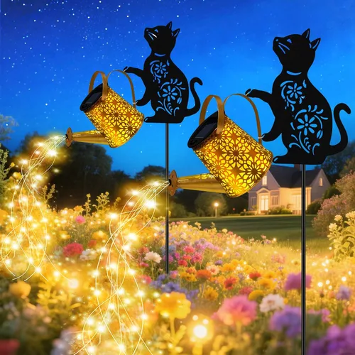 Miniatura 9 de Luces solares para regadera, linterna colgante de conejo, luces solares al aire libre, regalos para amantes de los conejos para mamá, mujeres