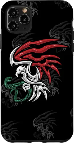 Miniatura 12 de iPhone 13 Bandera de México - Funda estilo tribal del escudo de armas mexicano