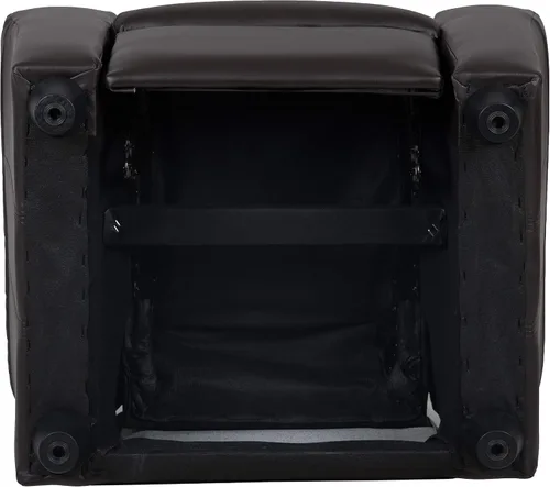Miniatura 10 de BizChair Sillón reclinable infantil LeatherSoft marrón con portavasos y reposacabezas Piel suave de color café.