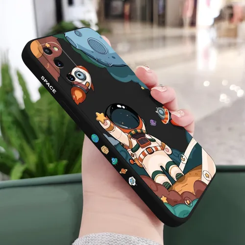 Miniatura 2 de LEECG para Samsung Galaxy S20 Funda, Diseño Creativo Lateral con Forro de Microfibra de Silicona Suave con Patrón de Flores para Cubierta de negro