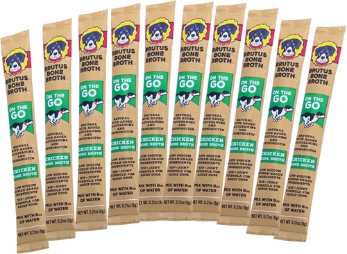 Miniatura 12 de Brutus Bone Broth para perros - Caldo de hueso en polvo con condroitina, glucosamina y cúrcuma - Toppers de alimentos de grado humano para alimentos