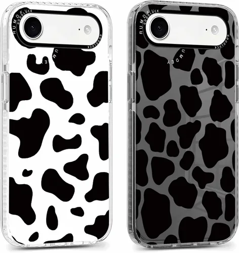 Miniatura 45 de Pack de 2 Fundas con Estampado de Guepardo para Apple iPhone 13 / iPhone 14 de 6.1 Pulgadas, Funda Transparente Linda Coquette con Patrones