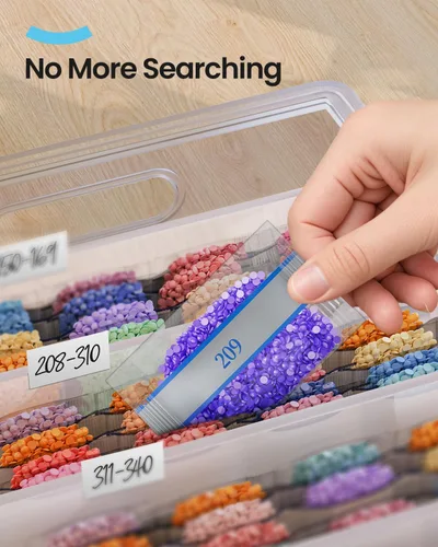 Miniatura 6 de ARTDOT Cuentas de pintura de diamante 5D, 445000 piezas, 445 colores, brocas redondas, accesorios de arte de diamantes, arte de gemas y manualidades