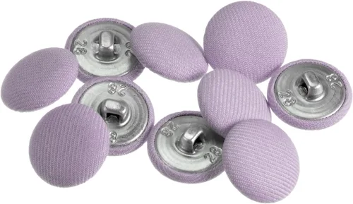 Miniatura 35 de HARFINGTON 10 botones de tela de 24L cubiertos de tela de 0.59 pulgadas, vástago de metal, botones de costura redondos para trajes, blusas de Azul