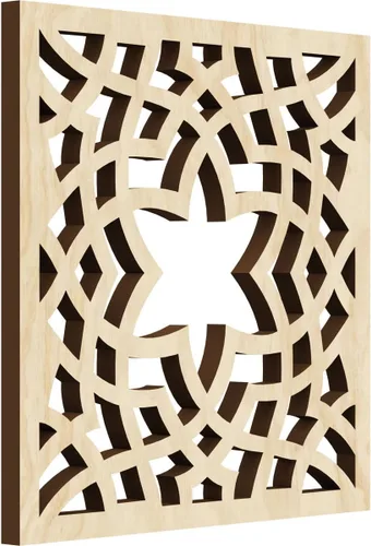 Miniatura 14 de París - Paneles de pared decorativos de madera con calado, extra pequeños, 7 3/8 pulgadas de ancho x 7 3/8 pulgadas de alto x 1/4 pulgadas de alto