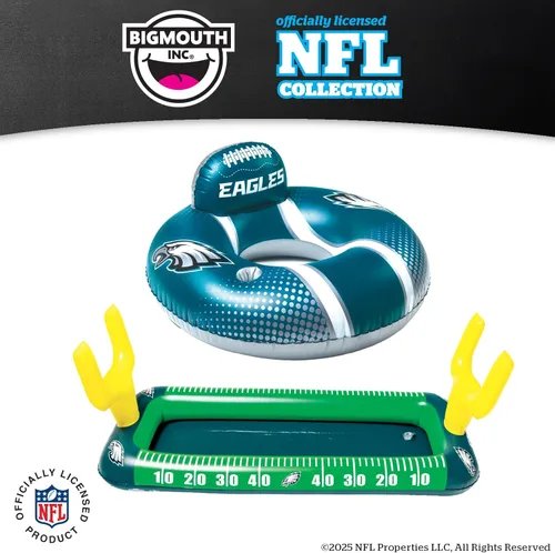 Miniatura 6 de BigMouth - Flotadores inflables para piscina de 36 pulgadas, con licencia oficial de la NFL, tubo interior para adultos y adolescentes