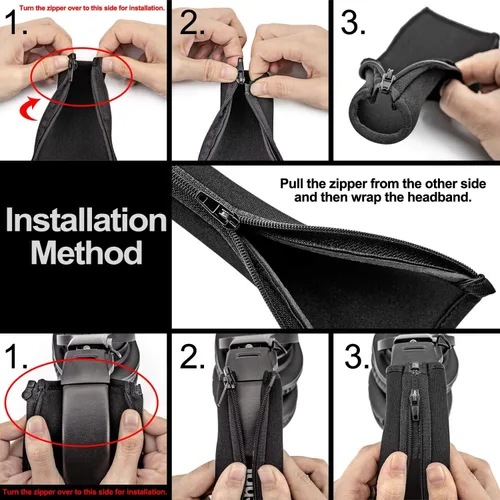Miniatura 7 de Funda para diadema compatible con auriculares modelo Pro (negro)