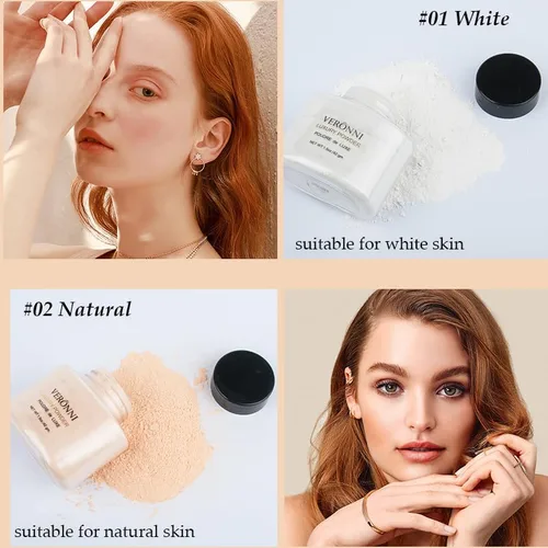 Miniatura 7 de Polvo de ajuste suelto de 4 colores, maquillaje de plátano de lujo para acabado facial, cobertura de larga duración, acabado mate iluminador