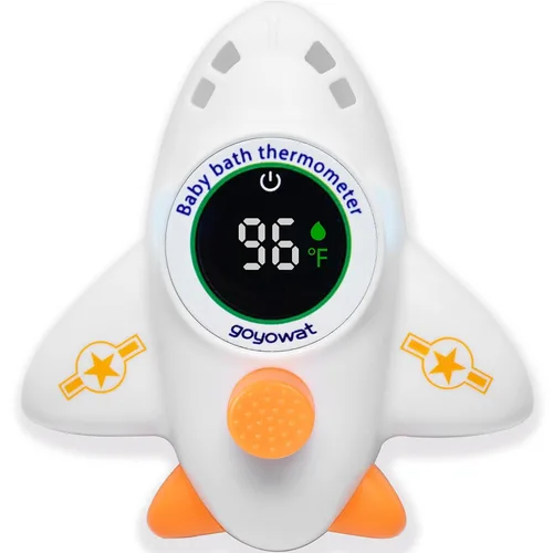Miniatura 12 de Termómetro de baño con pantalla LED y advertencia de temperatura, termómetro digital de temperatura del agua Fahrenheit para habitación, juguetes