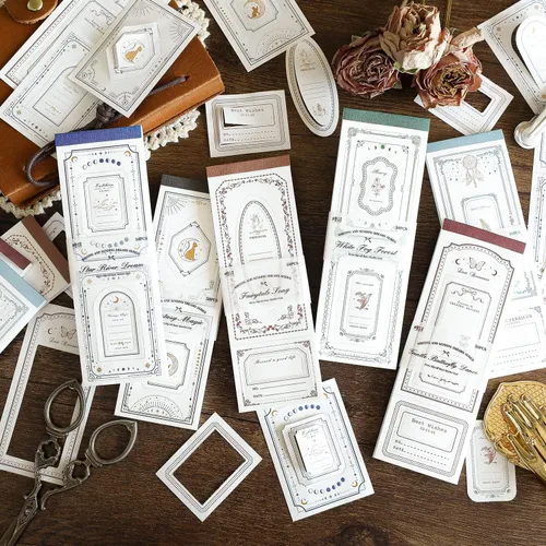 Alideco 300 piezas de papel de álbum de recortes vintage, papel de álbum de recortes de sueños de notas ejecutivas para suministros de diario, papel