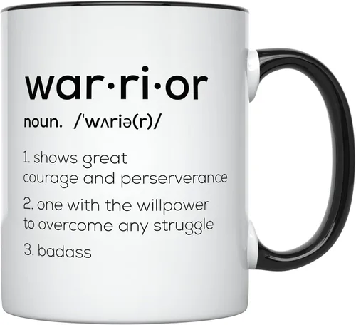 YouNique Designs Taza con texto en inglés «Get Well Soon Warrior, 11 onzas», «Encouragement, Sobriety, Badass Women», «Proud Of You», taza para