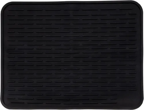 Miniatura 9 de Tapete de secado de platos de silicona XXL para encimera de cocina o debajo del fregadero, 24 x 18 pulgadas, extragrande, tapete impermeable