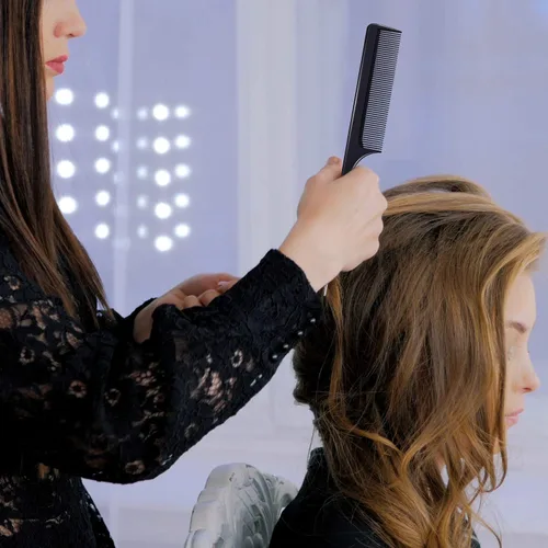 Miniatura 5 de Boao Peine de cola de rata de metal, 16 piezas a granel para separar, trenzar, cabello para mujeres, pasador de acero de lámina de dientes finos