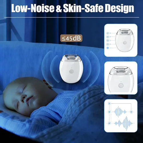 Miniatura 4 de Molinillo de uñas automático universal, portátil 3 en 1 con luz LED y 3 velocidades, cortador de uñas automático silencioso de 360° y recortador