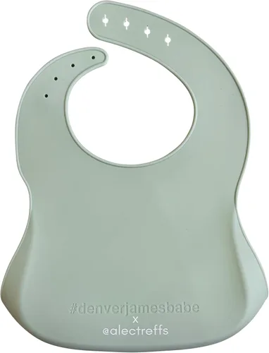 Miniatura 2 de Denver James Baberos de alimentación de silicona Apto para lavavajillas. Resistente al agua. Ajustable. Food Fav F Palabra.