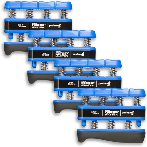Miniatura 13 de Prohands Gripmaster - Ejercitador de mano (fortalecedor de agarre de mano), con resorte, sistema de pistón de dedos, aislamiento y ejercicio de cada