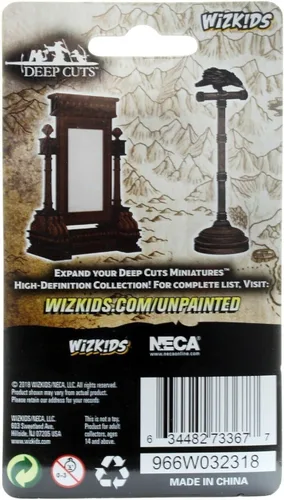 Miniatura 2 de WizKids Deep Cuts - Miniaturas sin pintar Terreno: Wave 5: Espejo y pájaro en soporte