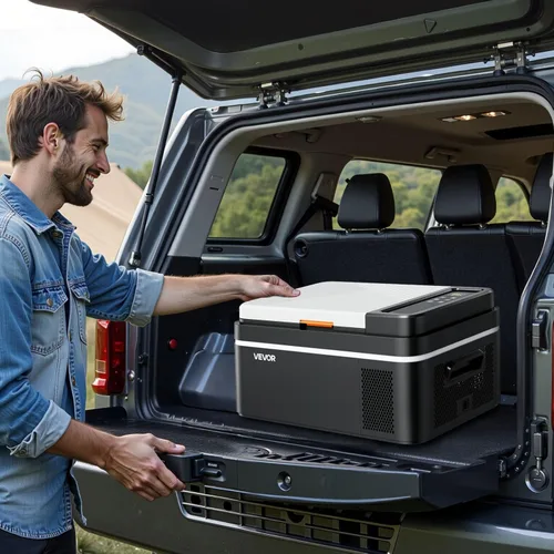 Miniatura 8 de VEVOR Refrigerador de automóvil, DC 12/24V AC100-240V, enfriador eléctrico de -4 °F a 68 °F con control de aplicación, congelador de automóviles
