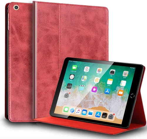 Miniatura 7 de Funda para iPad de 10.2 pulgadas, 9ª/8ª/7ª generación 2021/2020/2019, piel auténtica, función de encendido y apagado automático. Negro clásico