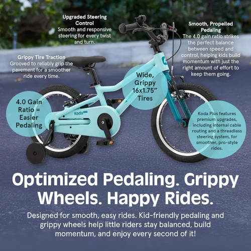 Miniatura 5 de Retrospec Koda Plus Kids Bike for Boys & Girls Ages 4-6 Years - Children's Bicycle, Adjustable Seat & Handlebars Robins Egg