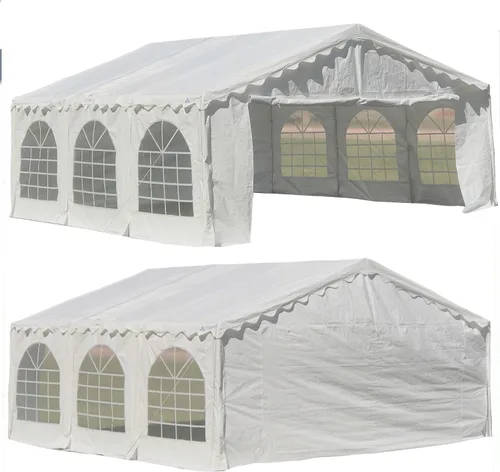 DELTA carpa para fiestas de 20 x 16 pies, económica, de polietileno, toldos para bodas, carpas galvanizadas, toldos grandes para eventos al aire