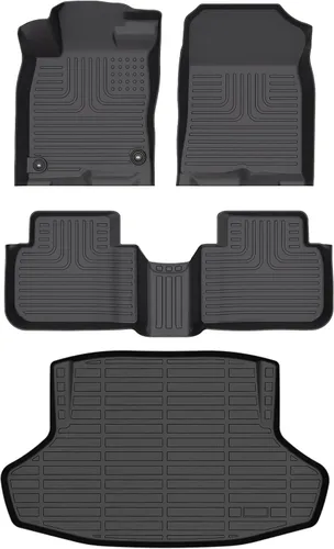 Miniatura 26 de HAFIDI® - Tapetes para auto con almacenamiento debajo del asiento, para todo clima, antideslizantes, de elastómero termoplástico, para la primera