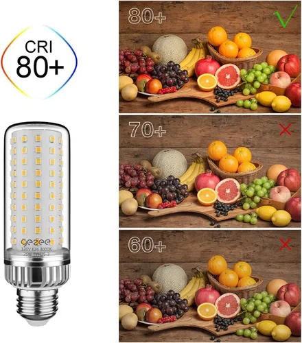 Miniatura 5 de gezee Bombilla LED de 25 W, lámpara LED con base E26, equivalente a 200 vatios, 2500 lúmenes, blanco cálido 3000 K, no regulable (paquete de 3)