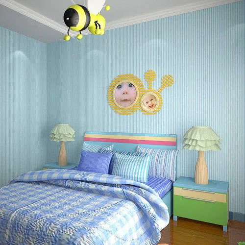 Miniatura 5 de Papel de contacto de rayas azules autoadhesivo para estantes y cajones, papel tapiz para encimeras de cocina, sala de estar, dormitorio, 17.7 x 78.7