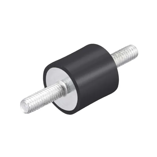 uxcell Soportes de goma de 0.787 x 0.787 in, aisladores de vibración, amortiguador con pernos M6 x 0.709 in
